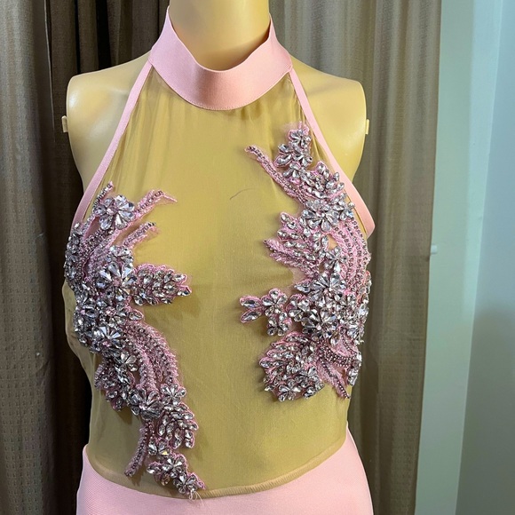 Sexy Mini Birthday Cocktail Dress Women Pink Mini Dress - Picture 6 of 13